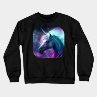 Glowing Astral Spirit Unicorn Crewneck Sweatshirt